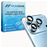 Mobigear Single Lens iPhone 18 Pro Max Härdat glas Kameralinsskydd - Skalvänligt - Light Blue