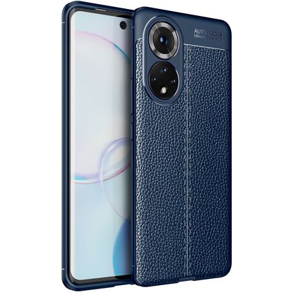 Mobigear Luxury HONOR 50 Elastyczne TPU Etui plecki - Niebieski