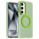 Mobigear Shockproof Samsung Galaxy S24 FE MagSafe Plástico rígido Capa traseira - Verde