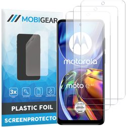 Mobigear Motorola Moto E32 Protector de pantalla Film - Compatible con fundas (pack de 3)