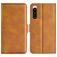Mobigear Slim Magnet Sony Xperia 5 IV Wallet case - Cognac