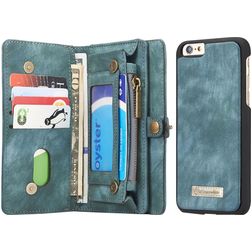 CaseMe 008 iPhone 6s Cover Aftageligt 2-i-1-pungetui med Seddelrum - Grøn