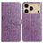 Mobigear Flowers iPhone 18 Pro Max Lompakkokotelo + Setelitasku - Violetti