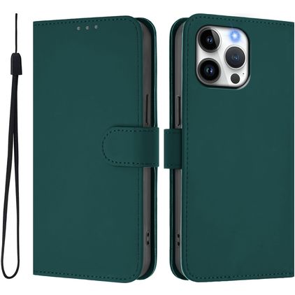 Mobigear Urban Wallet iPhone 16 Pro Max Plånboksfodral med sedelfack - Grön