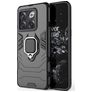 Mobigear Armor Ring OnePlus 10T Hardcase Back cover Antiurto con anello - Nero
