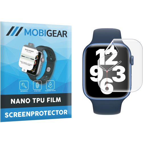 Mobigear Apple Watch - 45 mm Hydrogel-TPU Skærmbeskytter - Case Friendly