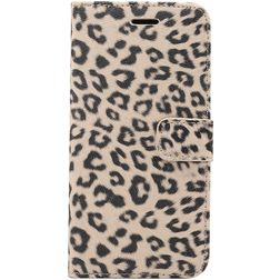 Mobigear Leopard iPhone XR Funda tipo libro Cartera - Marrón