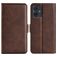 Mobigear Slim Magnet Motorola Moto G54 Pungetui med Seddelrum - Brun