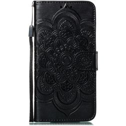Mobigear Mandala iPhone 11 Funda tipo libro Cartera - Negro