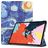 Mobigear Tri-Fold iPad Air 5 (2022) Lompakkokotelo - The Starry Night