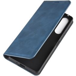 Mobigear Retro Slim Sony Xperia 10 II Lompakkokotelo + Setelitasku - Tummansininen