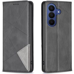 Mobigear Rhombus Slim Samsung Galaxy S26 FE Wallet case - Black