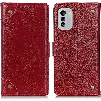 Mobigear Ranch Nokia G60 5G Pungetui med Seddelrum - Bordeaux