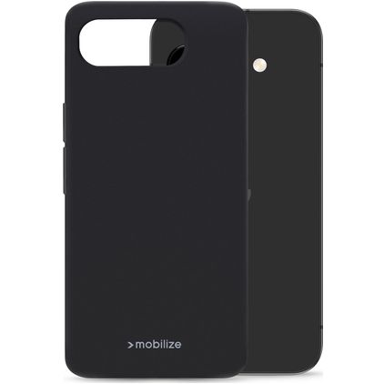 Mobilize Rubber Gelly Google Pixel 9a Elastyczne TPU Etui plecki - Czarny