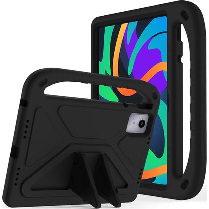 Mobigear AeroArmor Lenovo Tab P12 Funda infantil para tablet con asa + Portalápices - Negro