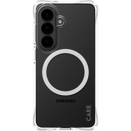 CARE by PanzerGlass Fashionable Läpinäkyvä Samsung Galaxy S26 MagSafe Joustava TPU Suojakuori - Läpinäkyvä