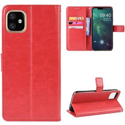 Mobigear Wallet iPhone 11 Pro Max Plånboksfodral med sedelfack - Röd