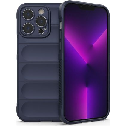 Mobigear Bumpy iPhone 14 Pro Max TPU flessibile Back cover - Blu scuro