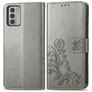 Mobigear Clover Nokia G42 Funda tipo libro Cartera - Gris