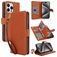 Mobigear Wallet iPhone 15 Pro Wallet case - Brown