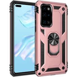 Mobigear Shockproof Case Magnetic Ring Rose Gold Huawei P40