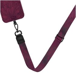 MIO Lanyard Universel justerbar mobilsnor - Berry Blooms