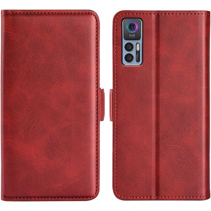 Mobigear Slim Magnet TCL 30 Plus Wallet case - Red