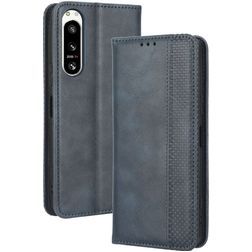 Mobigear Sensation Sony Xperia 5 IV Plånboksfodral med sedelfack - Blå