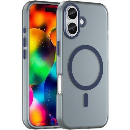 Mobigear Shockproof iPhone 17 MagSafe Fodral Hårdplast Skal - Mörkblå