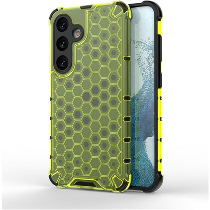Mobigear Honeycomb Samsung Galaxy S24 Hardcase Back cover Antiurto - Verde