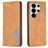 Mobigear Rhombus Slim Samsung Galaxy S26 Ultra Cover a libro - Cognac