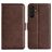 Mobigear Slim Magnet Samsung Galaxy M15 Wallet case - Brown