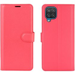 Mobigear Classic Samsung Galaxy A12 Lompakkokotelo + Setelitasku - Punainen