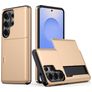 Mobigear Card Samsung Galaxy S26 Ultra Hard Case Back cover Shockproof with Card Holder - Gold