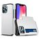Mobigear Card iPhone 14 Pro Max Funda Plástico rígido Carcasa Antigolpes con tarjetero - Blanco