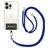 Mobigear Lanyard Cordão para telemóvel universal ajustável - Azul marinho