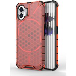 Mobigear Honeycomb Nothing Phone (2) Fodral Hårdplast Skal Stötsäkert - Röd