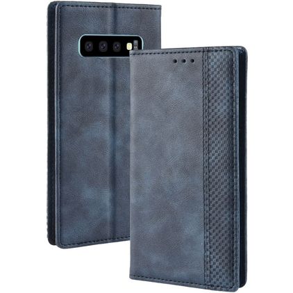 Mobigear Sensation Samsung Galaxy S10 5G Plånboksfodral med sedelfack - Blå