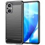 Mobigear Brushed Slim OPPO Reno 7 Lite TPU flessibile Back cover - Nero