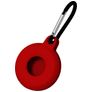 Mobigear Circle Key Apple AirTag Suojakotelo Joustava TPU Avaimenperä - Punainen