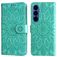 Mobigear Sunflower Samsung Galaxy S26 Funda tipo libro Cartera - Verde