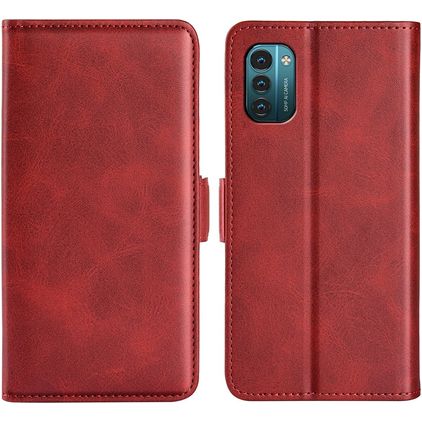Mobigear Slim Magnet Nokia G11 Funda tipo libro Cartera - Rojo