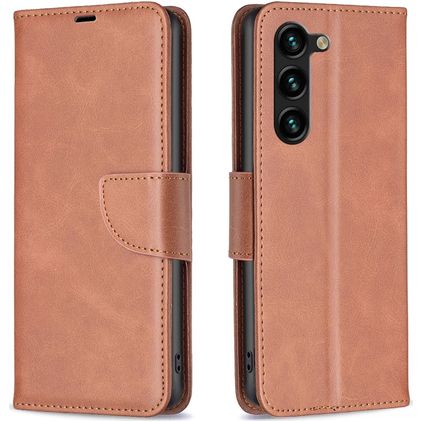 Mobigear Excellent Samsung Galaxy S25 Plus Funda tipo libro Cartera - Marrón