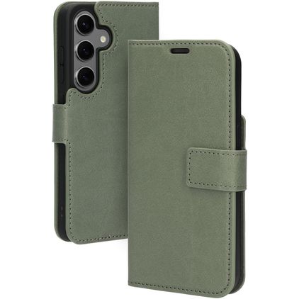 Mobiparts Classic Wallet Samsung Galaxy S24 Funda tipo libro Cartera - Stone Green