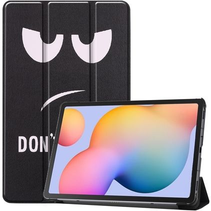 Mobigear Tri-Fold Samsung Galaxy Tab S6 Lite Plånboksfodral - Do Not Touch
