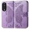 Mobigear Butterfly HONOR 90 Etui z klapką typu portfel - Fioletowy