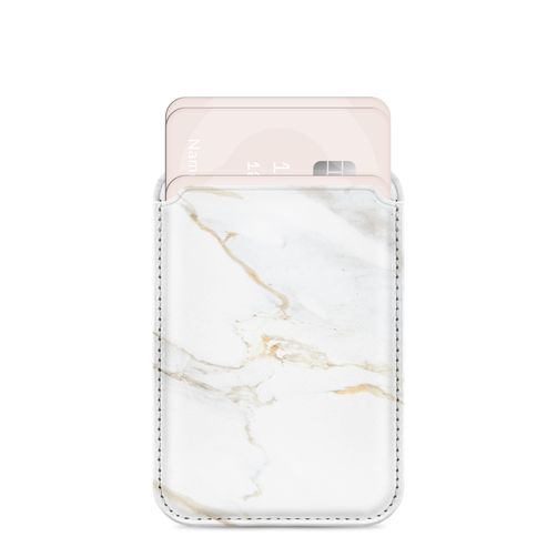 Pouzdro na karty MIO - Počet karet: 3 - Kompatibilní s MagSafe - White Marble