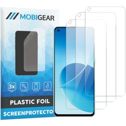 Mobigear OPPO Reno 7 4G Ochrona ekranu Folia - Kompatybilna z etui (3 szt.)