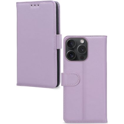 Mobilize Premium Gelly Wallet iPhone 15 Pro Lompakkokotelo + Setelitasku - Violetti