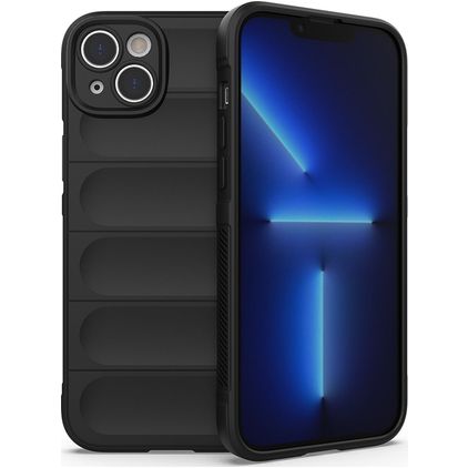 Mobigear Bumpy iPhone 14 Plus Joustava TPU Suojakuori - Musta